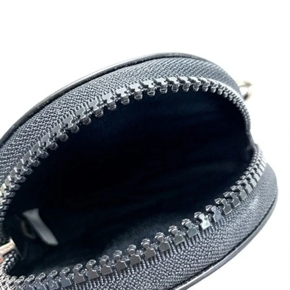 COACH ROUND HYBRID POUCH IN REFLECTIVE SIGNATURE CANVAS NWOT